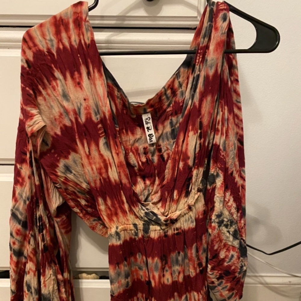 BEAUTIFUL Tye Die Rat & Boa Romper